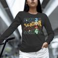 Senior 2024 Groovy Retro Class Of 2024 Graduation Senior 24 Unisex Long Sleeve T-Shirt