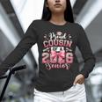 Senior 2026 Class Of 26 Coquette Pink Bow Graduation Cousin Unisex Long Sleeve T-Shirt