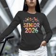 Senior 2026 Groovy Retro Grad Class Of 2026 Graduation Kids Unisex Long Sleeve T-Shirt