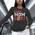 Senior Football Mom 2027 Team Class Of 2027 Graduation Mom Unisex Long Sleeve T-Shirt
