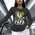 Senior Papa Class Of 2026 Baseball Softball Graduation Heart Unisex Long Sleeve T-Shirt