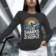 I Like Sharks & Maybe Like 3 People Humor Introverts Summer Unisex Long Sleeve T-Shirt I Like Sharks & Maybe Like 3 People Humor Introverts Summer Unisex Long Sleeve T-Shirt