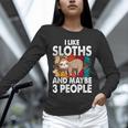Sloth For Sloth Lover Men Women Kids Introvert Unisex Long Sleeve T-Shirt Sloth For Sloth Lover Men Women Kids Introvert Unisex Long Sleeve T-Shirt