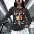 Snail Low Social Battery Need To Go Home Tee For Introvert Unisex Long Sleeve T-Shirt Snail Low Social Battery Need To Go Home Tee For Introvert Unisex Long Sleeve T-Shirt