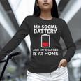 Social Battery Low Charger At Home Antisocial Introvert Unisex Long Sleeve T-Shirt Social Battery Low Charger At Home Antisocial Introvert Unisex Long Sleeve T-Shirt