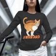 SOCIALLY AWKWARD FUNNY CAT ANTISOCIAL INTROVERT WEIRD Unisex Long Sleeve T-Shirt