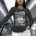 Somewhere Between a Book And a Nap – Cozy Reading Unisex Long Sleeve T-Shirt
