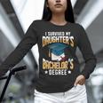i Survived My Daughters Bachelor's Degree Graduation Gifts Unisex Long Sleeve T-Shirt