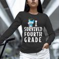 I Survived Fourth Grade Graduation Kids Owl Grad Unisex Long Sleeve T-Shirt