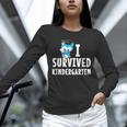 I Survived Kindergarten Graduation Kids Owl Grad Unisex Long Sleeve T-Shirt