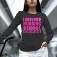 I Survived Nursing School Class Of 2018 Graduation Shirt Unisex Long Sleeve T-Shirt