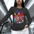 History Woman Reading Book Geometric Girl Educated Unisex Long Sleeve T-Shirt