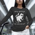 Vibes Are Off Cat Skateboard Introvert Sarcastic Humor Unisex Long Sleeve T-Shirt Vibes Are Off Cat Skateboard Introvert Sarcastic Humor Unisex Long Sleeve T-Shirt