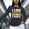 Video Editor Introvert Editing Production Filmmaking Job Unisex Long Sleeve T-Shirt Video Editor Introvert Editing Production Filmmaking Job Unisex Long Sleeve T-Shirt