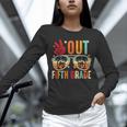 Vintage Peace Out 5th Grade Graduation Last Day Of School Unisex Long Sleeve T-Shirt