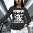I Went Outside Once Introverts Joke Social Loner Unisex Long Sleeve T-Shirt