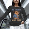 Women's Grouchy Capybara Not Friendly Do Not Touch Introvert Unisex Long Sleeve T-Shirt