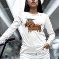 2018 Dog Graduation Shirt Dachshund Graduation For Men Women Kids Unisex Long Sleeve T-Shirt