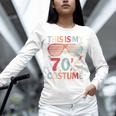 This Is My 70s Costume Vintage Style Nostalgia 1970s Retro Premium Tri-Blend Unisex Long Sleeve T-Shirt