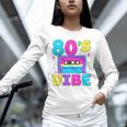 80's Vibe Retro Style Cassette Tape Nostalgia 1980s Party Unisex Long Sleeve T-Shirt