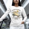 90s Manatee Humor Please Patient I'm From The 1900s Unisex Long Sleeve T-Shirt