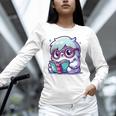 Adorable Book Lover Yeti With Reading Glasses Cute Unisex Long Sleeve T-Shirt Adorable Book Lover Yeti With Reading Glasses Cute Unisex Long Sleeve T-Shirt
