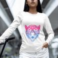 Bi Shy And Ready To Cry Bisexual Introvert Bi Pride Raglan Baseball Tee Unisex Long Sleeve T-Shirt