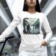 Bigfoot Sasquatch & Loch Ness Monster Introvert Bruh Unisex Long Sleeve T-Shirt Bigfoot Sasquatch & Loch Ness Monster Introvert Bruh Unisex Long Sleeve T-Shirt