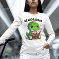 Book Lover Reading Dinosaur Readosaurus Library Unisex Long Sleeve T-Shirt