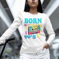 Born In The 80's But 90's Made Me Nostalgia Cassette Tape Premium Tri-Blend Unisex Long Sleeve T-Shirt