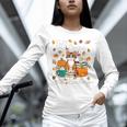 Cat Fall In Love With Reading Book Lover Autumn Unisex Long Sleeve T-Shirt