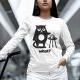 Cat What Humor Introvert Anti-Social Unisex Long Sleeve T-Shirt Cat What Humor Introvert Anti-Social Unisex Long Sleeve T-Shirt