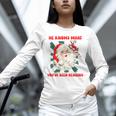 Christmas Bookish He Knows What You'Ve Been Reading Women Unisex Long Sleeve T-Shirt