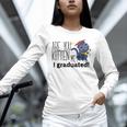 Cute Graduation Cat Masters High School T-Shirt For Men Women Kids Unisex Long Sleeve T-Shirt
