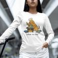 Dog Cooking The Books Unisex Long Sleeve T-Shirt