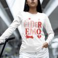 Elder Emo Retro Punk Typography Nostalgia Premium Tri-Blend Unisex Long Sleeve T-Shirt