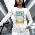 Frutiger Aero Aesthetic Rainbow Glitch Art Unisex Long Sleeve T-Shirt
