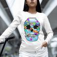 Frutiger Aero Aesthetic Tech Skull Computer Fishes Unisex Long Sleeve T-Shirt Frutiger Aero Aesthetic Tech Skull Computer Fishes Unisex Long Sleeve T-Shirt