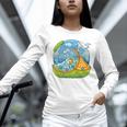 Frutiger Aero Y2K Fashion Trends Statement Piece Tech Orange Premium Unisex Long Sleeve T-Shirt