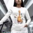 Giraffe Reading Tea Books Coffee Book Lover Graphic Unisex Long Sleeve T-Shirt Giraffe Reading Tea Books Coffee Book Lover Graphic Unisex Long Sleeve T-Shirt