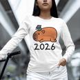 Grad Class Of 2026 Capybara Graduation Graduated Kids Unisex Long Sleeve T-Shirt