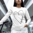 Graduate Heart Shirt Graduation Unisex Long Sleeve T-Shirt