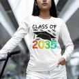 Graduation Class Of 2035 Hand Prints Space Pre-K -12th Grade Unisex Long Sleeve T-Shirt