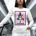 Graduation Latina Educated La Graduada Mexican Bingo Card Unisex Long Sleeve T-Shirt
