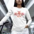 Horny Bull Romance Reader Shirt Spicy Books Bull Pun Unisex Long Sleeve T-Shirt