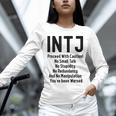 INTJ Rules Architect Personality Type Introvert Unisex Long Sleeve T-Shirt