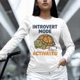 Introvert Mode Activated Low Social Battery Box Turtle Unisex Long Sleeve T-Shirt Introvert Mode Activated Low Social Battery Box Turtle Unisex Long Sleeve T-Shirt