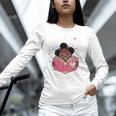 Just A Girl Who Loves Books Cute African American Afro Unisex Long Sleeve T-Shirt