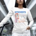 We Just Text Introvert For Quiet People Raglan Baseball Tee Unisex Long Sleeve T-Shirt
