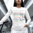 Library Card Vintage Book Due Date Bookish Rainbow Reading Unisex Long Sleeve T-Shirt